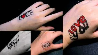 Thumbnail: Cách vẽ hình xăm tim 3D bằng bút bi! How to Draw a 3D Heart Tattoo with Pen! ✍️
