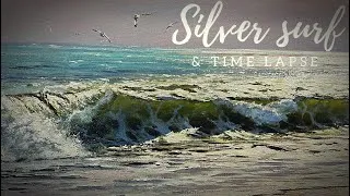 Thumbnail: Oil painting | Surf | Wave painting | Холст масло | Волна | Серебристый прибой | Море