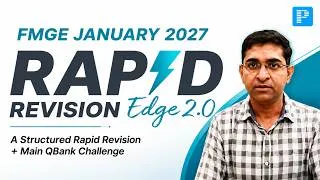Thumbnail: FMGE January 2027 Rapid Revision Edge 2.0 | Complete Strategy & Plan ⭐