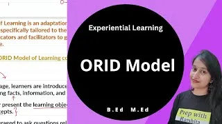 Thumbnail: ORID Model | Experiential Learning
