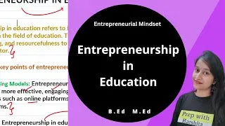 Thumbnail: Entrepreneurship in Education