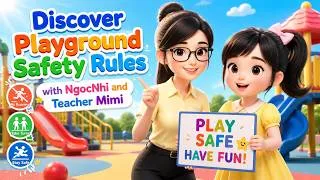 Thumbnail: Discover Playground Safety Rules with NgocNhi and Teacher Mimi 🌈 ⭐