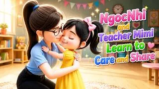 Thumbnail: NgocNhi and Teacher Mimi Learn to Care and Share 🌼 ⭐