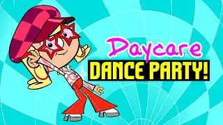 Thumbnail: Kids songs DAYCARE DANCE PARTY - funny disco dance song cartoon music video by Preschool Popstars
