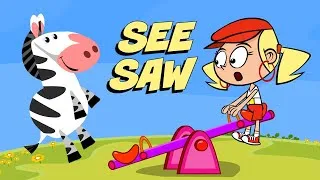 Thumbnail: Kids songs SEE SAW - funny cartoon children's music video by Preschool Popstars
