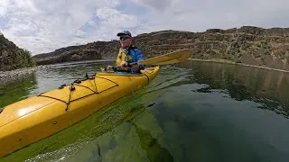 Thumbnail: Kayaking Through Time: Exploring the Majestic Cliffs of Dry Falls Lake! Insta360 X4 - 4K UHD