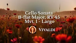 Thumbnail: Vivaldi - Cello Sonata in B flat Major, RV 45 Mvt. 1 - Largo (baroque)