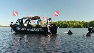 Thumbnail: Cobbosseecontee Lake Association and Waterfront Friends survey for invasive plants