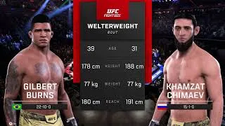 Thumbnail: Khamzat Chimaev vs. Gilbert Burns | UFC 5 Full Fight