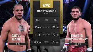 Thumbnail: KHABIB AT HEAVYWEIGHT?! 🦅 Ciryl Gane vs. Khabib Nurmagomedov | UFC 5 Full Fight