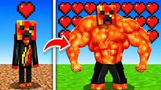 Thumbnail: Minecraft But Hearts = Strength | Full Movie