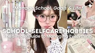 Thumbnail: How to Manage School, Selfcare & Hobbies Without Burnout (Stop Feeling Unproductive) 💗💌