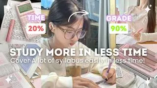Thumbnail: How to STUDY so FAST it feels like CHEATING | Realistic 🩷
