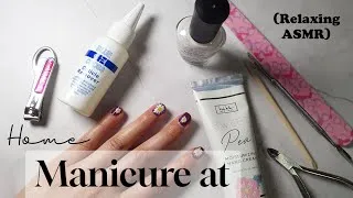 Thumbnail: ASMR doing my nails - Manicure at Home