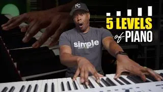 Thumbnail: 5 LEVELS of Piano | Beginner to Advanced Passing Chords (Piano Tutorial)