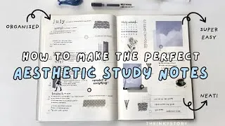 Thumbnail:  How to Take Aesthetic Study Notes | Take Pretty and Effective Study Notes