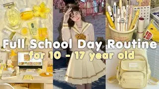 Thumbnail: Full School Day Routine| Productive School Routine 
