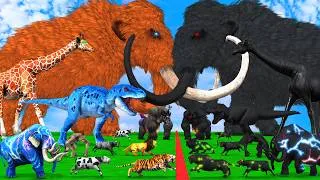 Thumbnail: CENOZOIC BEASTS VS Shadow Itself Mammals Size Animal Epic Battle Animal Revolt Battle Simulator ARBS