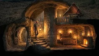 Thumbnail: Building a Warm & Cozy Cave Shelter Out of the Mountain by Hand | Bushcraft Survival