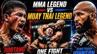 Thumbnail: MMA Legend vs Muay Thai Legend 😱 | Rodtang vs Demetrious Johnson#boxing #mma