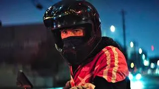 Thumbnail: Crime 101 (2026) Motorcycle Challenger Chase Scene | 4K HD