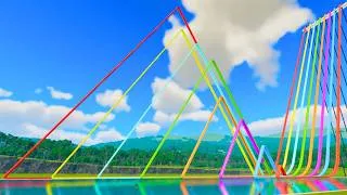 Thumbnail: Small vs Huge Triangle Mat Flume Water Slides – Planet Coaster 2
