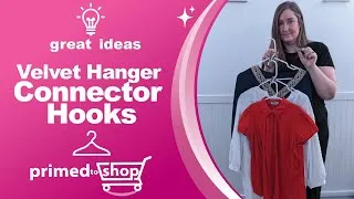 Thumbnail: Velvet Clothes Hanger (60 pcs) Connector Hooks Product Overview
