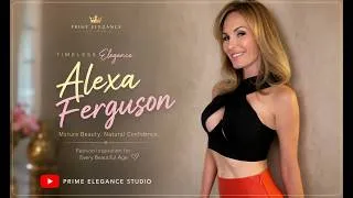 Thumbnail: 🔥 40+ & MORE BEAUTIFUL THAN EVER! ✨ Alexa Ferguson’s Timeless Beauty & Confidence Journey 💎👑