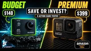 Thumbnail: GoPro vs DJI vs Insta360 | The Ultimate Amazon Action Cam Buyer's Guide