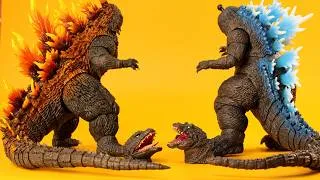 Thumbnail: Godzilla 2000 Heat Ray Godzilla Action Figure ＆ Heat Ray Godzilla 2001 Action Figure ASMR