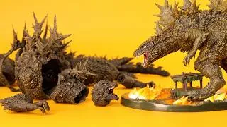 Thumbnail: Towards "Godzilla Minus Zero": A selection of 10 Godzilla Minus One figures.