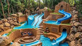 Thumbnail: Building a Riverside Clay Castle with a Bamboo Water Wheel, Curved Slides, and Hot Spring Bathing