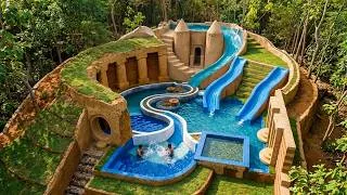 Thumbnail: Building a Secluded Jungle Villa with Multi-Level Curved Slides and Heart-Shaped Pool Complex