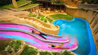 Thumbnail: My Updated Underground Waterslide Park into Modern Swimming Pool Villa House in 199Days