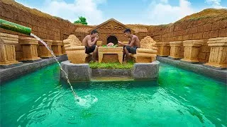 Thumbnail: Build A Modern Underground House With A Water Slide Into A Cool Underground Swimming Pool