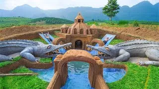 Thumbnail: Full Video: 100 Days Build Swimming Pool Water Slide Crocodile Around The Secret Underground House