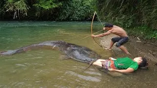 Thumbnail: Full Video: 125 Days Survival Catch Fish - Primitive Life, Find and Catch Big Fish, Free Bushcraft