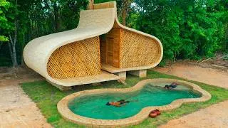 Thumbnail: 90Days Building Jungle Villa and Swimming Pool With Décor Private Living Room