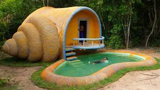 Thumbnail: Building Jungle Snail Villa with Luxury Swimming Pool [ Full Video ]