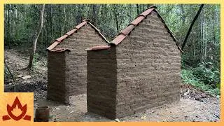 Thumbnail: Primitive Technology | Building Walls with Fired Bricks and Mud Mortar