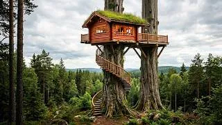 Thumbnail: I Spend 15 Days to Build Hidden Shelter on a Giant Tree. Bushcraft, Survival