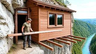 Thumbnail: I Turned An Underground Stone Cave Into A Warm Survival Shelter With A Fireplace, Catch And Cook