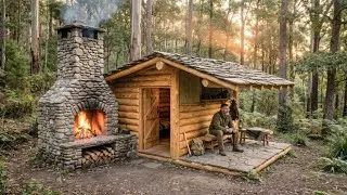 Thumbnail: Start to Finish: I Built a Luxury Wooden House in the Wilderness | Bushcraft Shelter