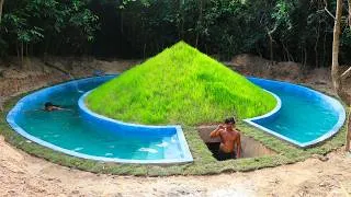 Thumbnail: 90Days Building Underground House with Swimming Pool And Decoration Underground Room