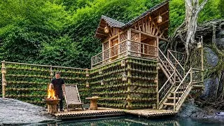 Thumbnail: Building a Cozy Hidden Paradise Beside the Waterfall| Primitive Villa