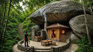 Thumbnail: Full Video: 2 Brothers Spent 100 Days Building a Hidden Villa Under a Giant Rock | Primitive Villa