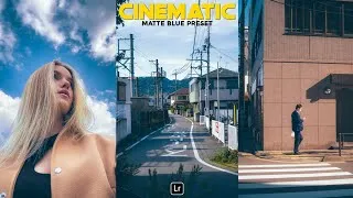 Thumbnail: Cinematic Matte Blue Preset | Lightroom mobile Preset Free DNG | cinematic preset | lightroom preset