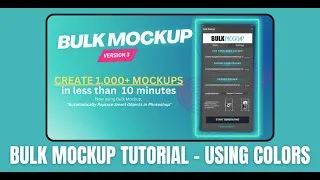 Thumbnail: Bulk Mockup Tutorial #2 - Create Thousands of Mockups for Print On Demand in Minutes!