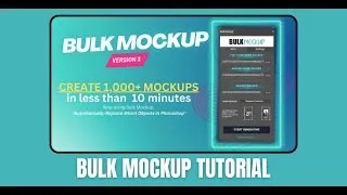 Thumbnail: Bulk Mockup Tutorial #1 - Create Thousands of Mockups for Print On Demand in Minutes!