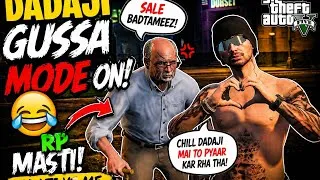 Thumbnail: DADAJI KO CHEDA… AUR FIR JO HUA 😭🔥 | GTA 5 RP FUNNY #legacyindiaroleplay #gta5 